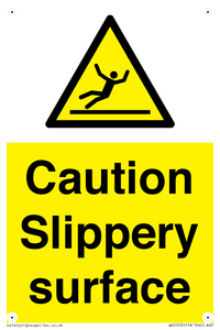 Caution Slippery surface